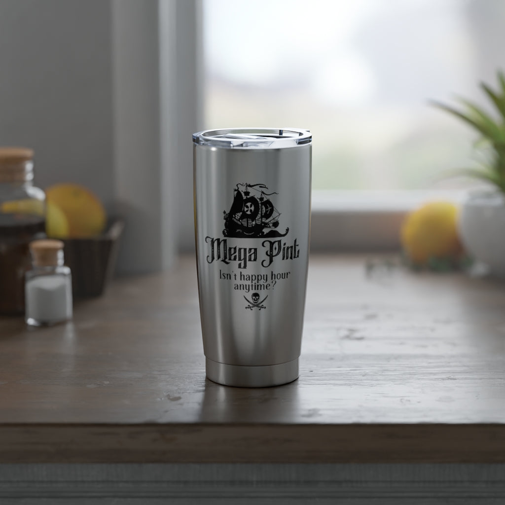 Isn't Happy Hour Any Time? 12 oz. Insulated Wine Tumbler