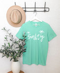 SALTY Tshirt, Beach Graphic Tees for women