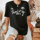 SALTY Tshirt, Beach Graphic Tees for women