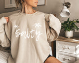 SALTY Crewneck Sweatshirt, Beach sweatshirts for women